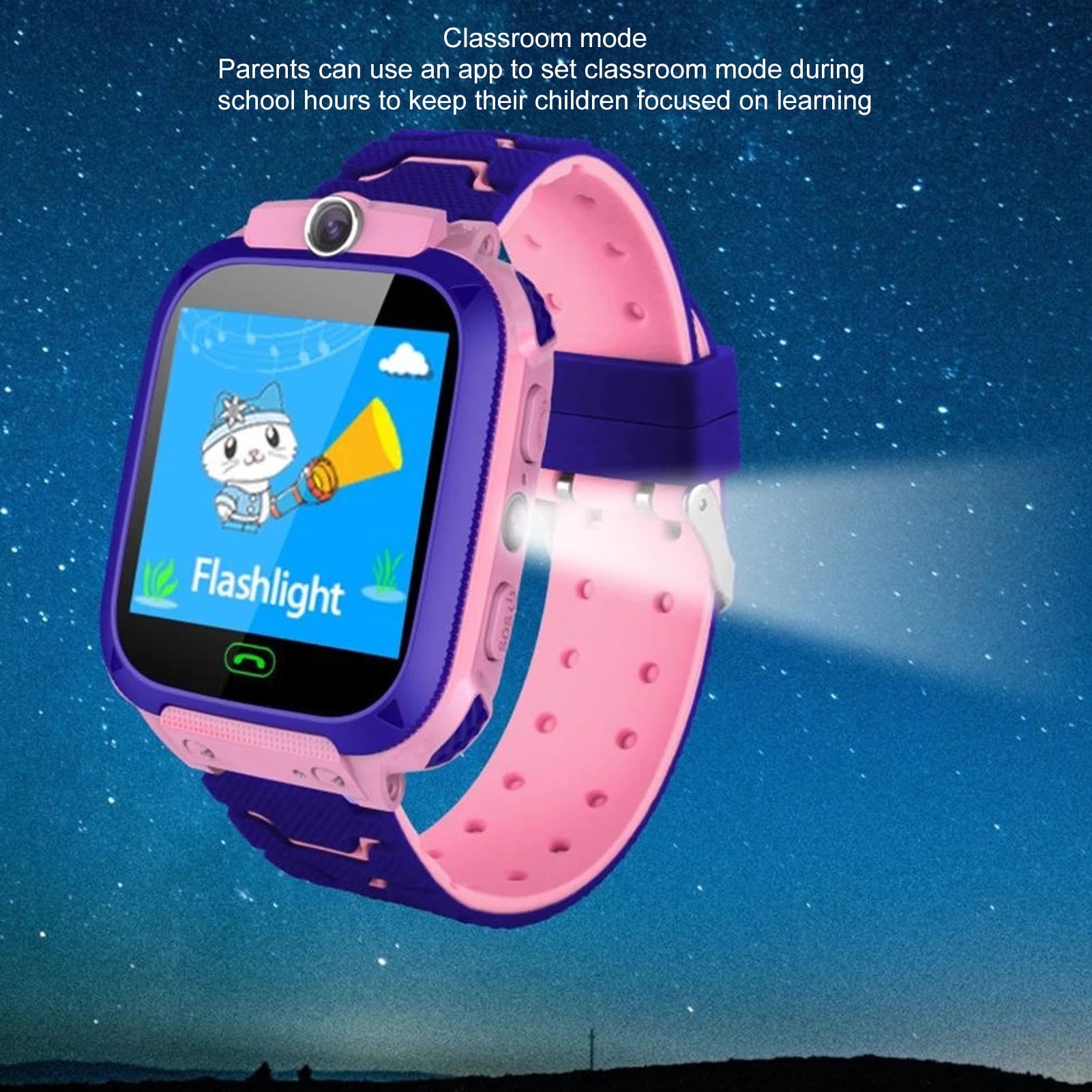 Riousery Kids Smart Watch 2G GSM IP67 Waterproof Touch Screen Phone Watch with SOS Camera for Boys Girls (Pink, 1.44 inches / 3.66 cm Display) - Image 3