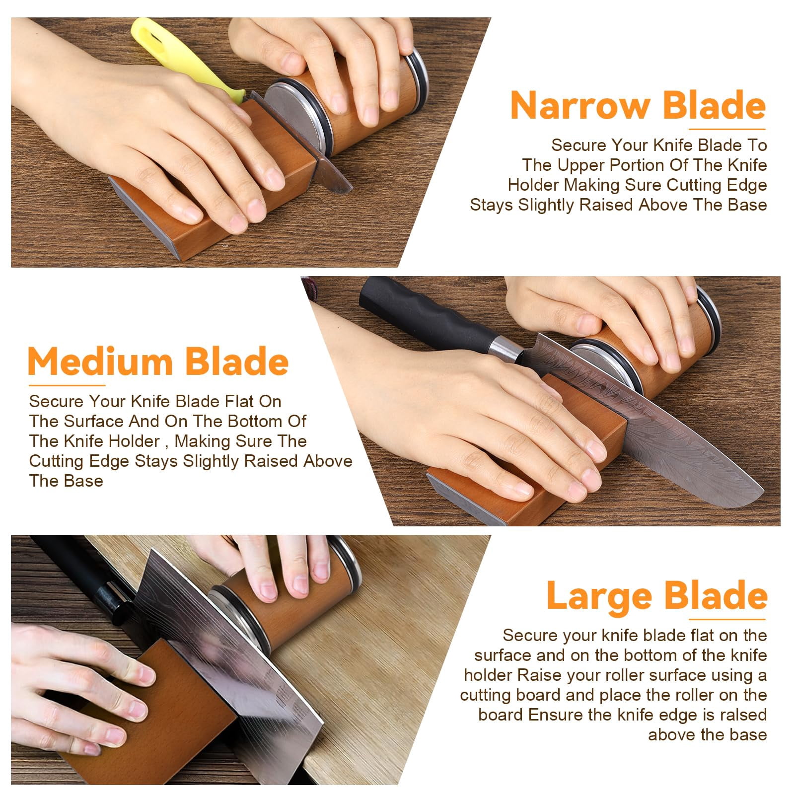 Rolling Knife Sharpener for Kitchen Professional Knife Sharpener - Image 5