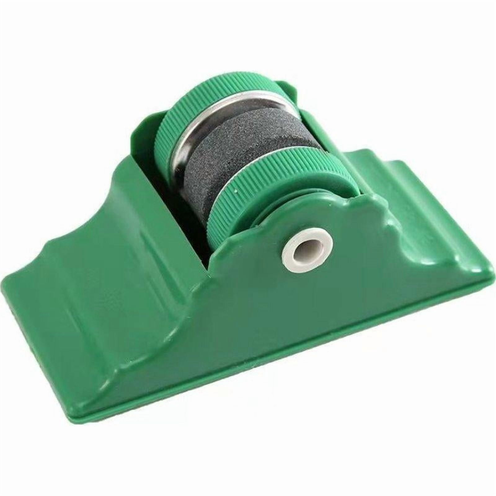 Rolling Kitchen Tool with Base, Multi Function Manual Knife Sharpener, Quick Sharpening Stone for Knives and Scissors, Household Sharpener for Kitchen, Home, Outdoor Use - Shape A
