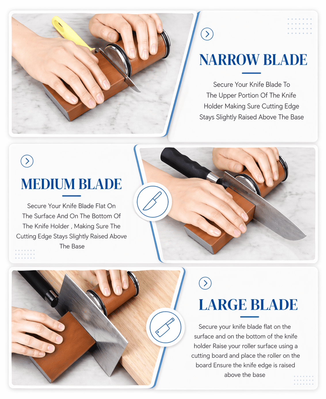 Rolling Knife Sharpener Kit with Diamonds and Ceramic for Steel of Any Hardness 15 and 20 Degree Magnetic Angle Knife Sharpeners - Image 4
