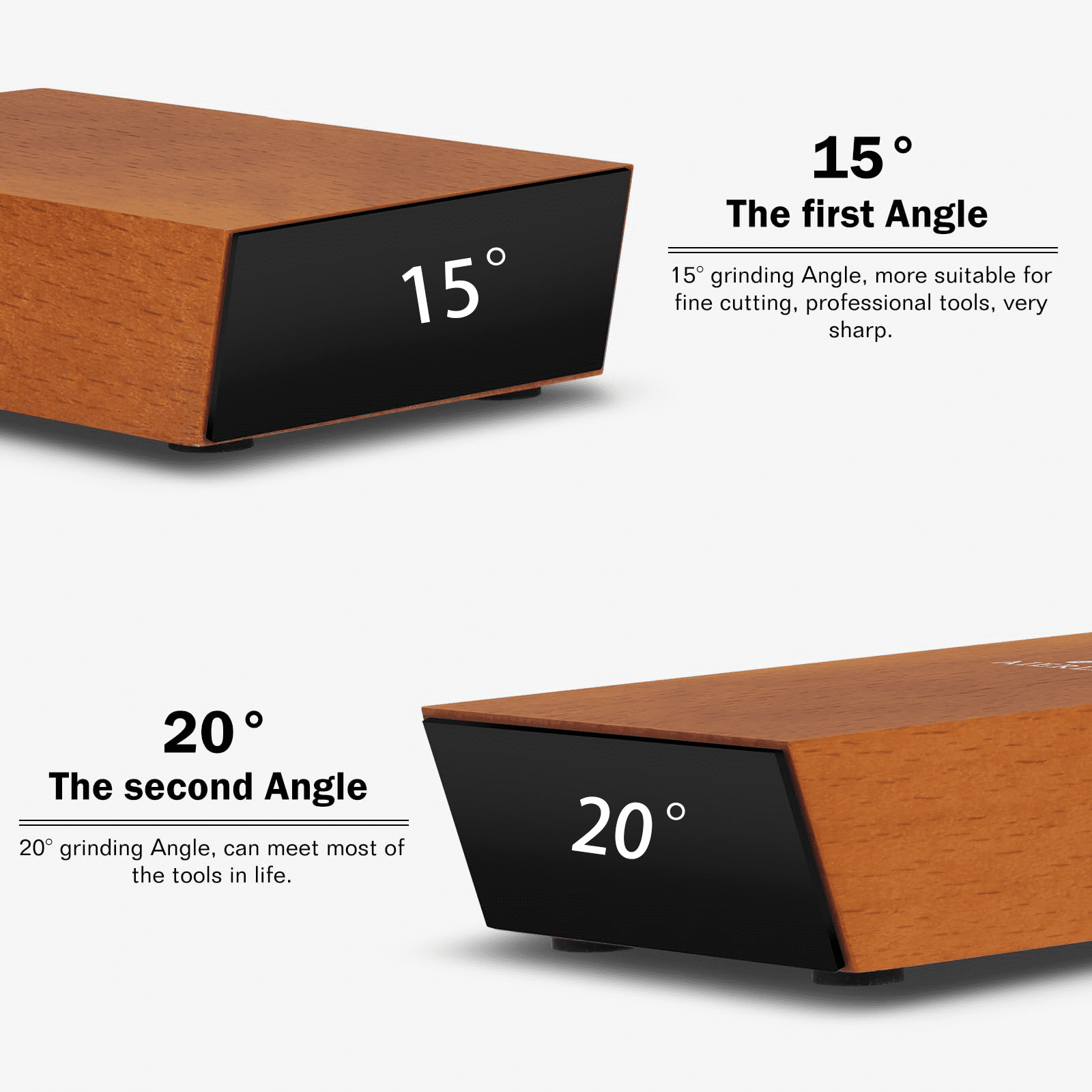 Rolling Knife Sharpener Kit with Diamonds and Ceramic for Steel of Any Hardness 15 and 20 Degree Magnetic Angle Knife Sharpeners - Image 3