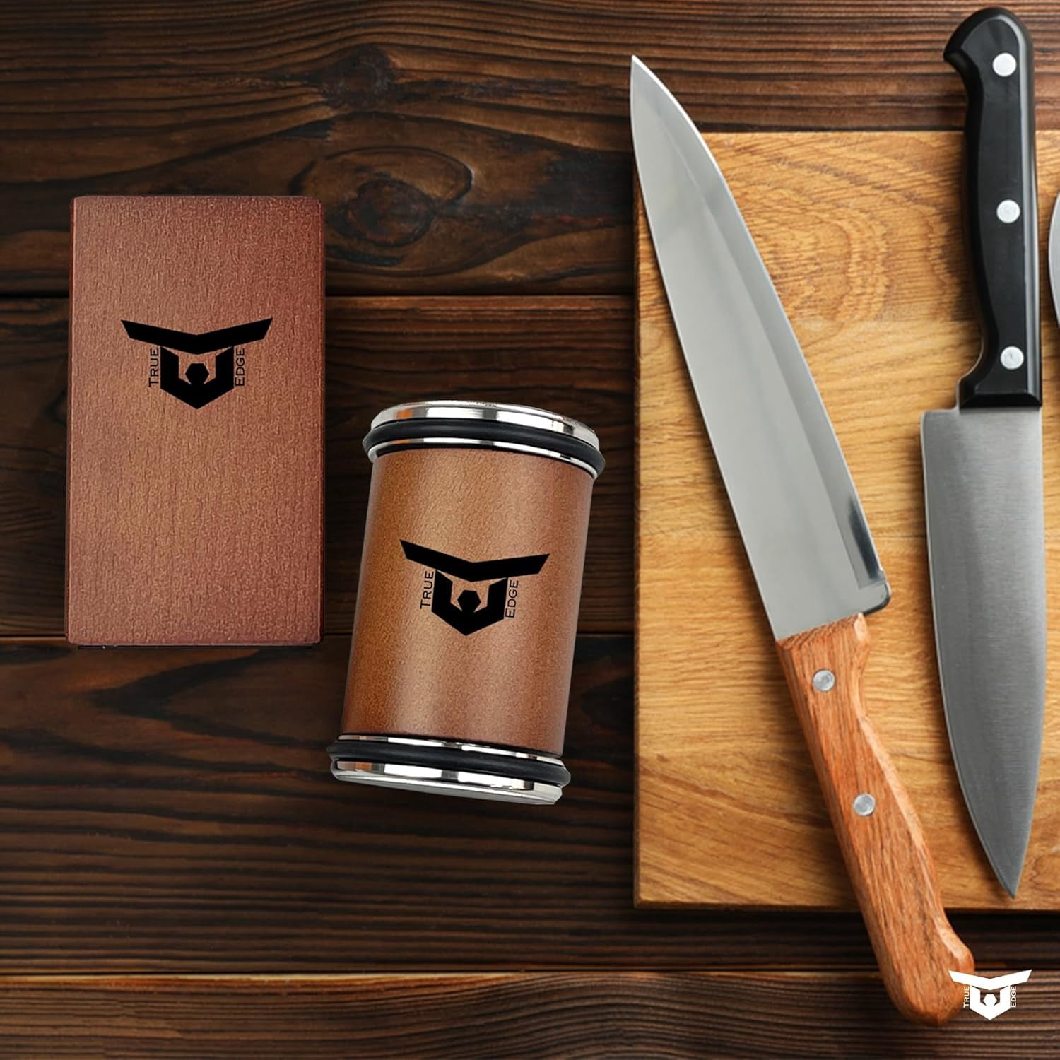 Rolling Knife Sharpener Tool Kit, Kitchen Knife Sharpener with Diamonds and Ceramic, Sharpener Kit offer 15° & 20° Magnetic Angles, Hunting knife Sharpener for Kitchen Gadgets & Gifts - Image 2