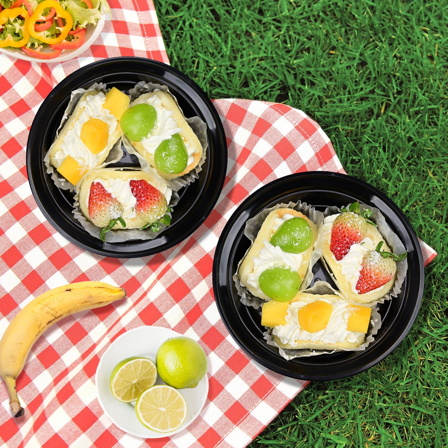 Round Meal Prep Container with Lids: TINANA 15 Pack 16 OZ To Go Containers, Plastic Food Storage Containers Set- Microwave, Freezer & Dishwasher Safe, Durable & Stackable - Image 3