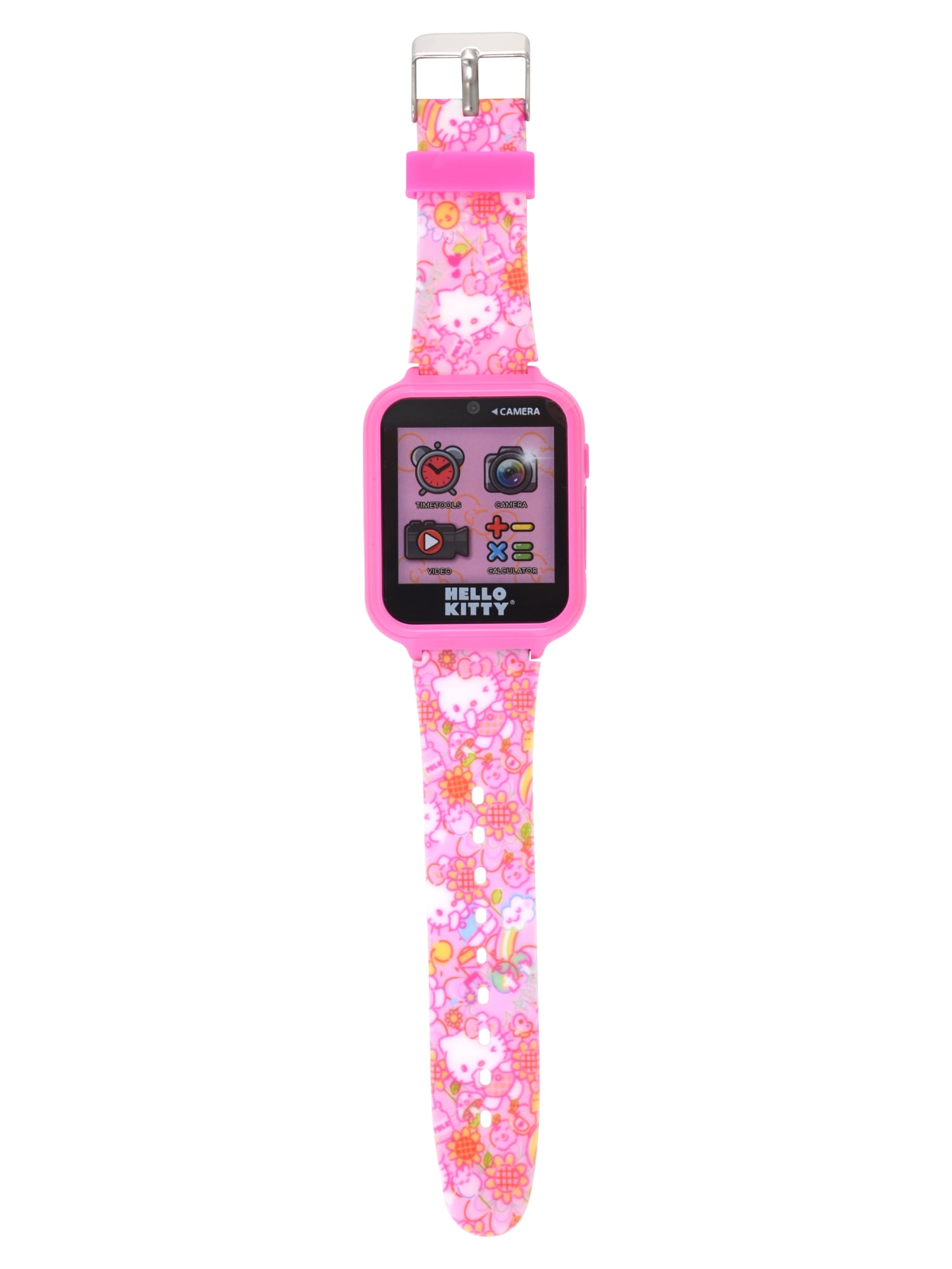 San Rio Hello Kitty Unisex Child Smart Watch with Silicone Strap with Rectangular Pink Case 42MM ( HK4152WM) - Image 4