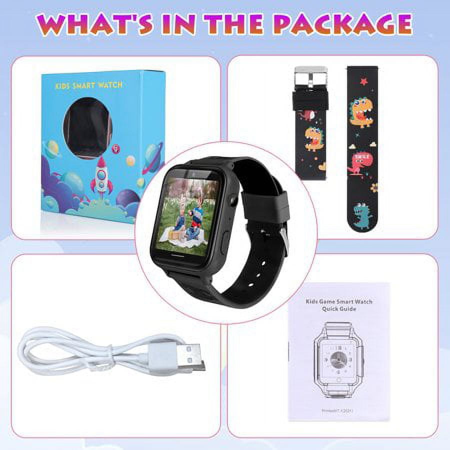 SHANNA Phone Series Kids Smart Watch, Black Band - Image 2