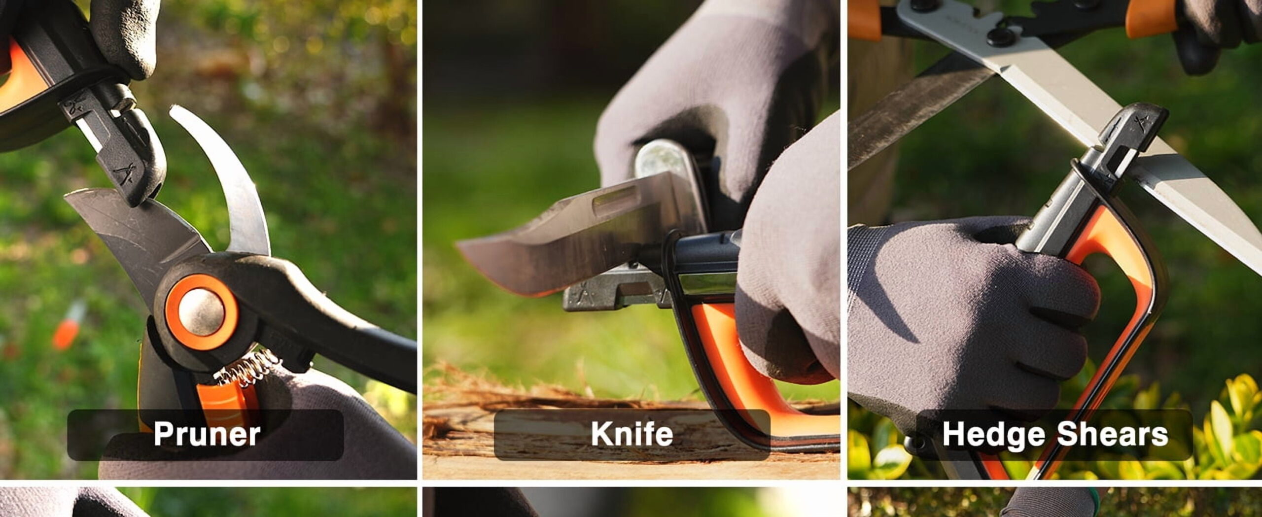 Sharpal 103N All-in-1 Pruning Gardening Tool Sharpener for Knife, Lawn Mower Blade, Axe, Pruner, Scissors - Image 5