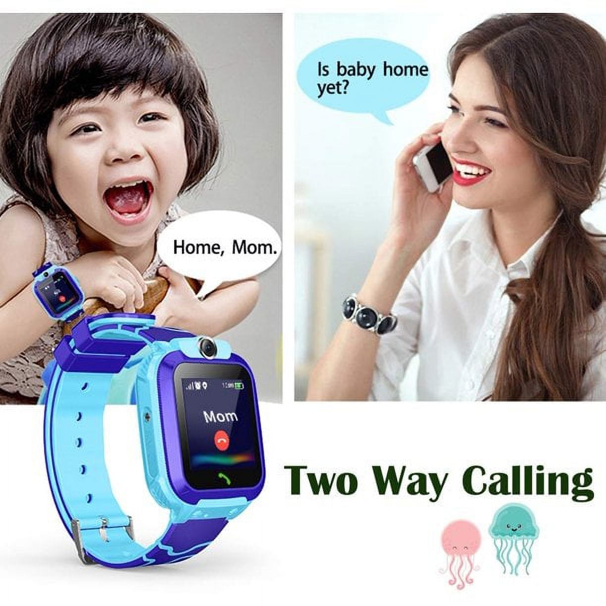 SHELLTON Kids Smartwatch Waterproof AGPS Tracker Anti-Lost Smart Watch Phone for Children 3-12 Girls Boys SOS Call Remote Camera Two Way Call Touch Screen Games Christmas Birthday - Image 4