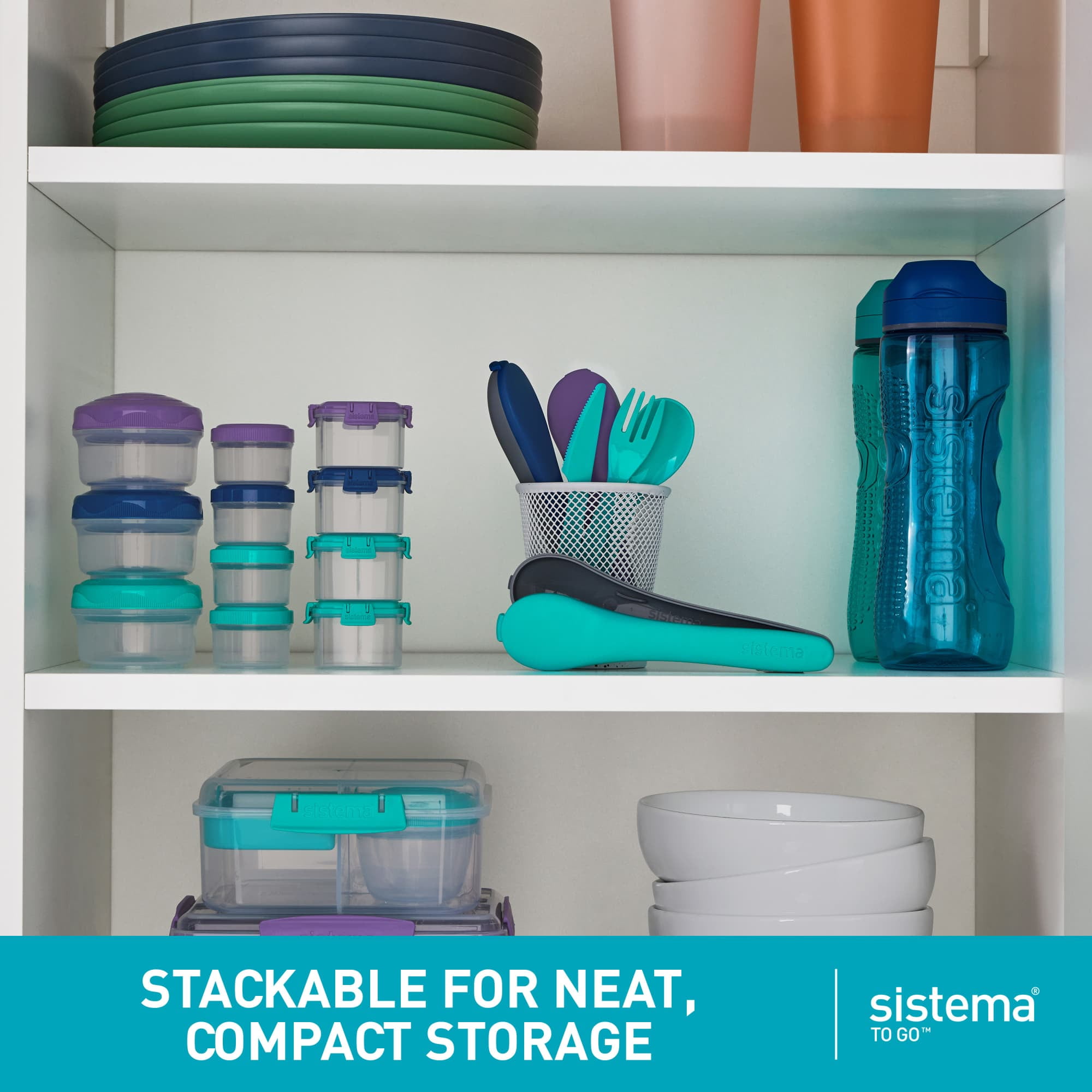 Sistema To Go Round Mini Bites 3-Pack (Colors May Vary) - Image 4