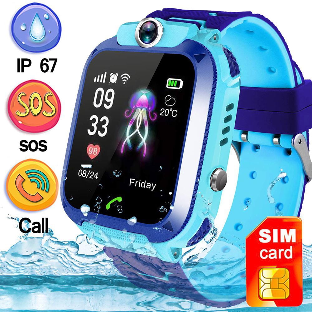 Smart Watch for Kids - Kid GPS Tracker with Phone Smartwatch for Boys Girls with Two-Way Call SOS Anti-Lost Games Camera, Child Cellphone Watch School Class Gifts - Image 5