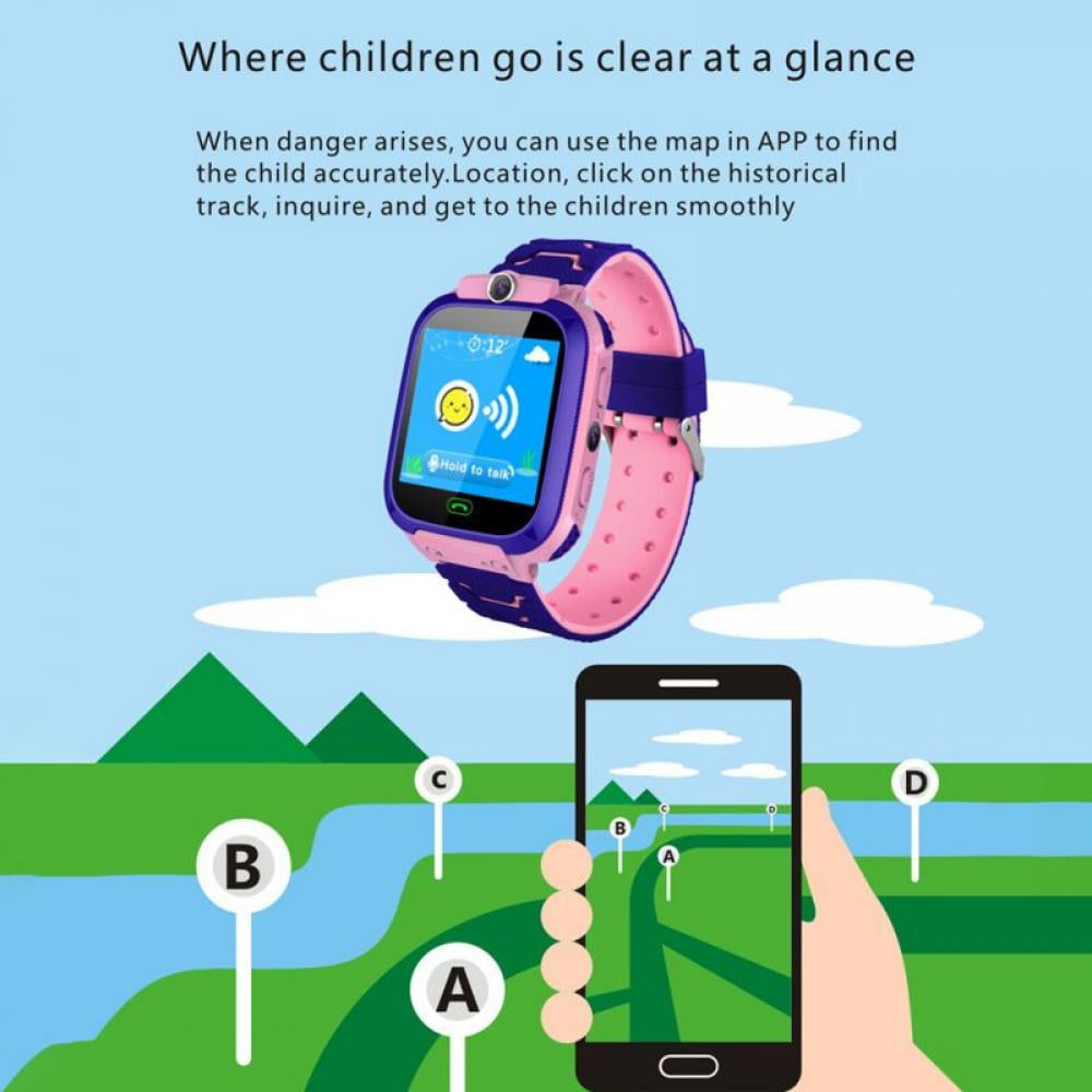 Smart Watch for Kids - Kid GPS Tracker with Phone Smartwatch for Boys Girls 3-12 Years Old with Two-Way Call SOS Anti-Lost Camera, Child Cellphone Watch School Class Gifts - Image 3