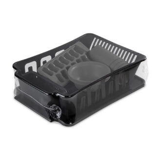 Sterilite 12 Piece Kitchen Set, Includes Sinkset, Bowls, Tumblers, Ice Cube Trays, Black