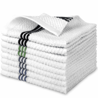 SUGARDAY 8 Pack Kitchen Towels Cotton Dish Towels for Drying Dishes, Hand Tea Towels for Kitchen 12 x 12 Inches
