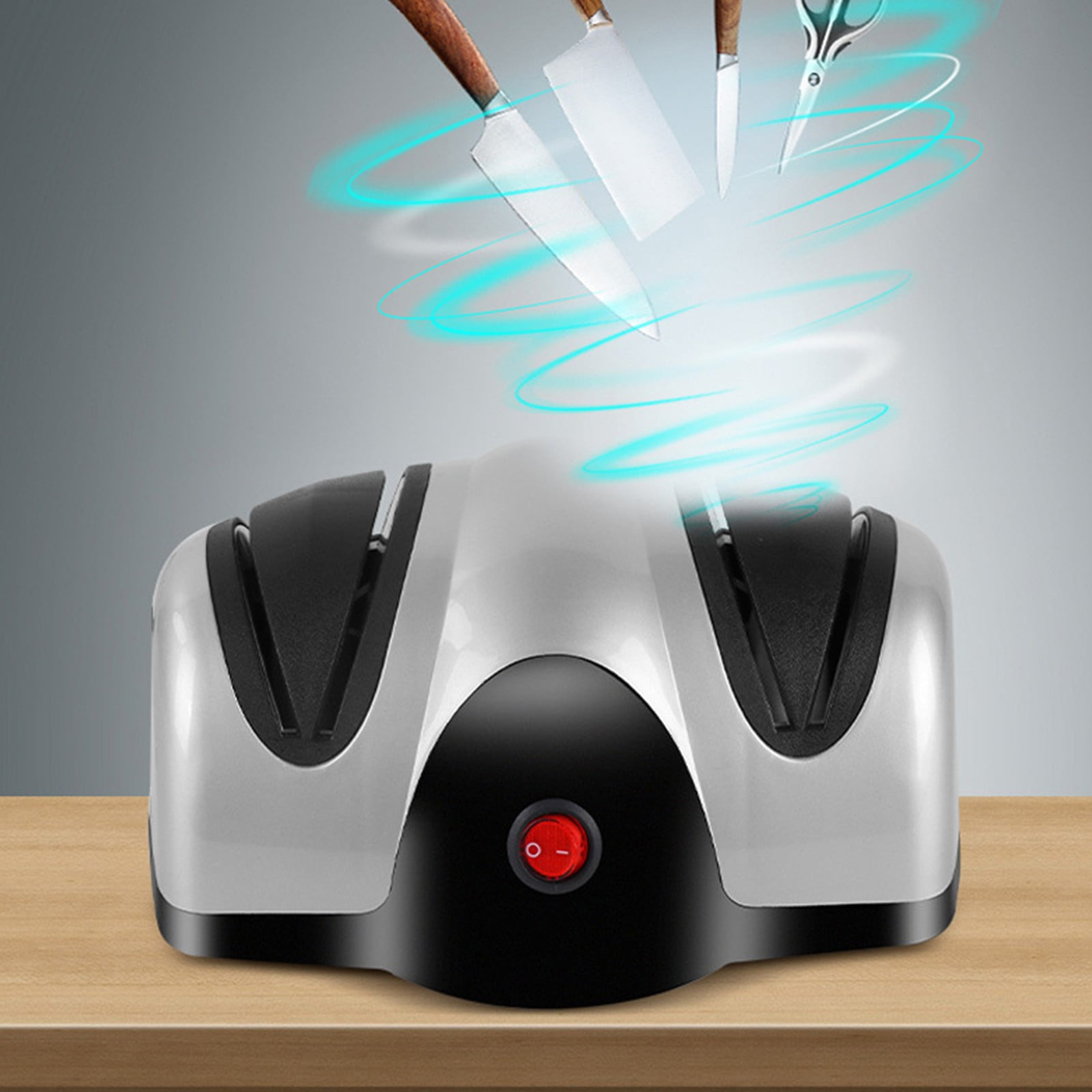 TaTaai Electric Kitchen Knife Sharpener - 2 Stage Knife Sharpener with Wheels - Repair, Restore, Polish Blades, Cutters - Image 5