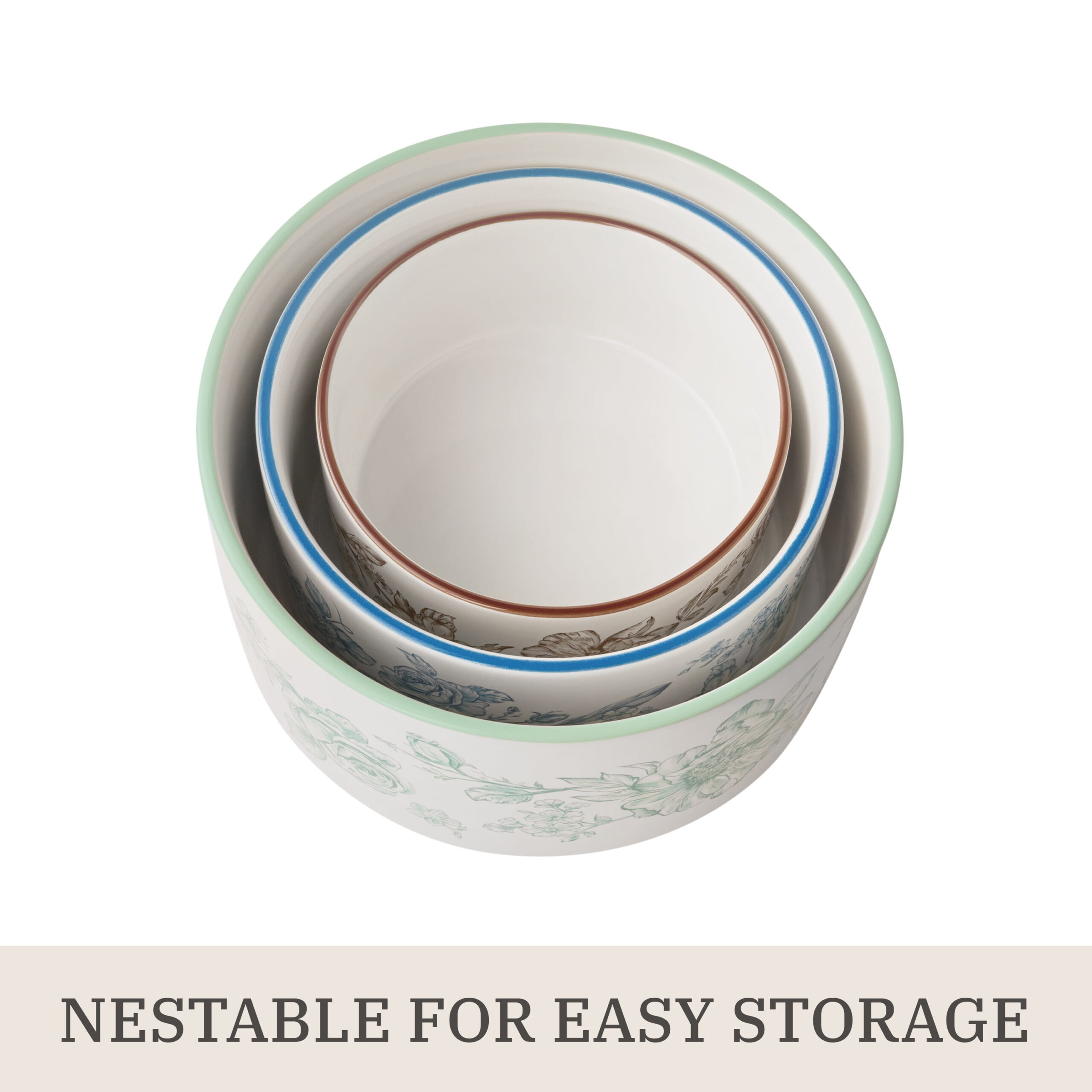 The Pioneer Woman Agatha 6-Piece Nesting Baker Set With Lids - Image 5