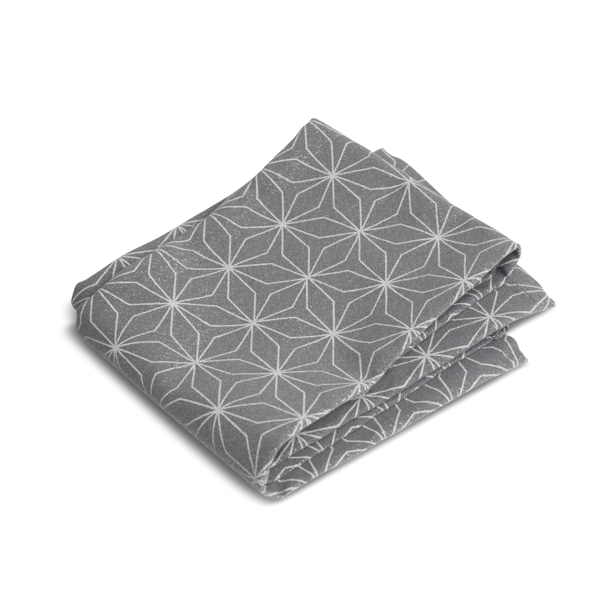 Thyme & Table Kitchen Towels, Gray Star, 4 Pack Set - Image 5