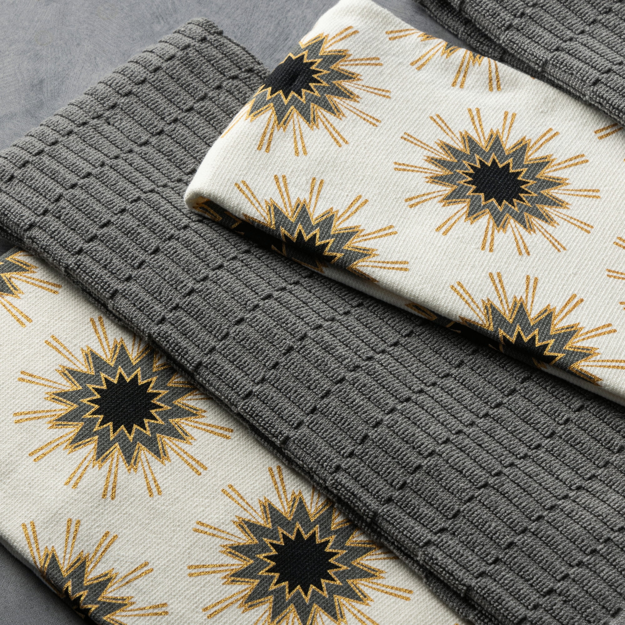 Thyme & Table Starburst Kitchen Towel Set, 5-Pack, 16 x 28 Inches - Image 2