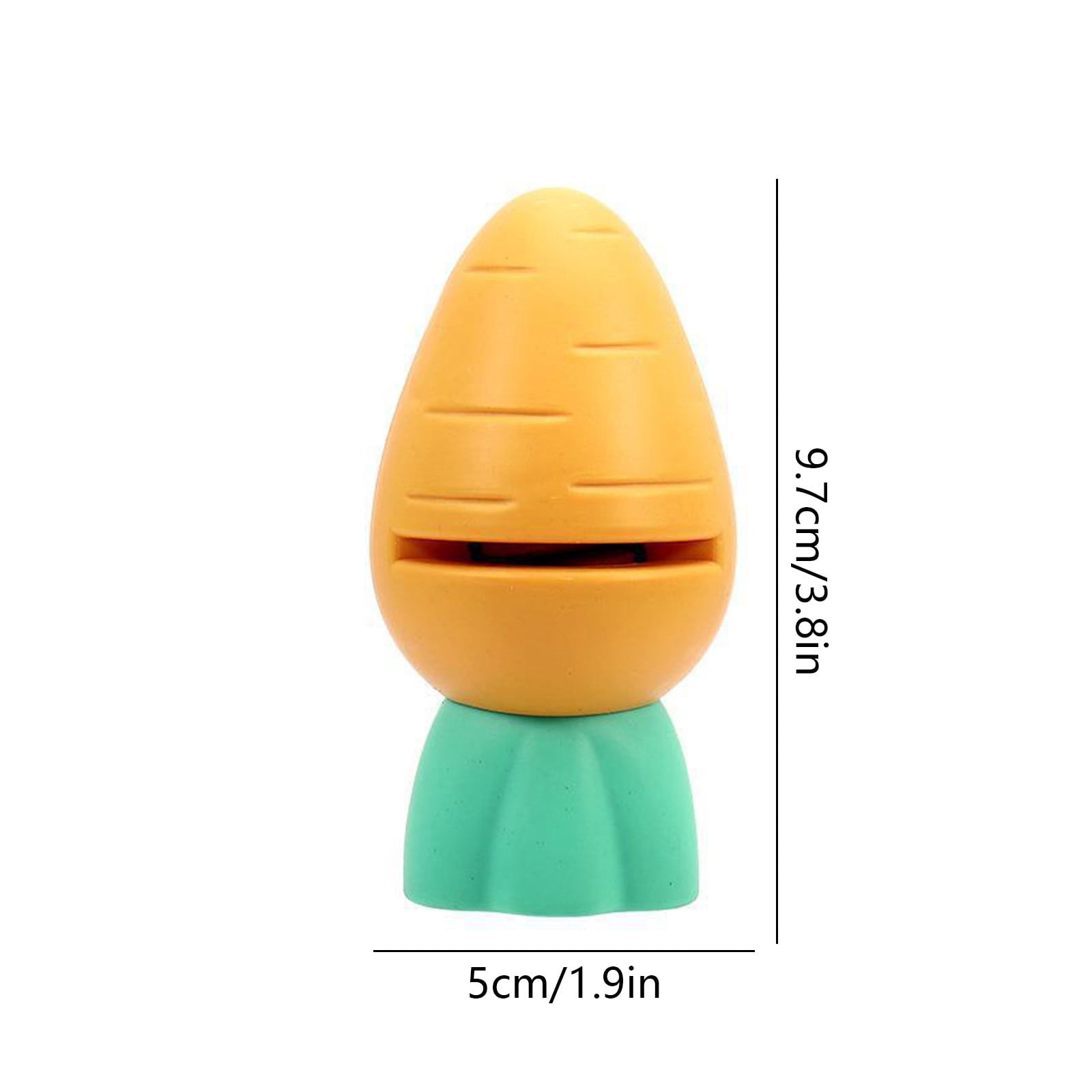 Tusihei Mini Knife Sharpener, Carrot Shaped Whetstone, Cartoon Design Small Kitchen Knife Sharpening Stone for Home and Outdoor Cutter Sharpening - Image 5