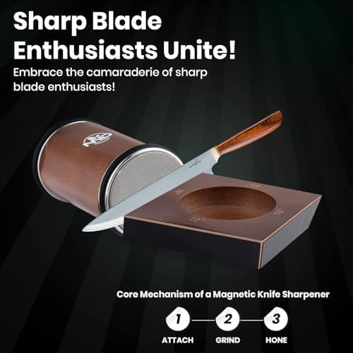 Upgraded Rolling Knife Sharpener Kit, Multi-Angle Adjustable Tool (Diamond/Ceramic Discs) – Makes Knife Sharpening Easy (Home Decor, Kitchen, & Other) - Image 5