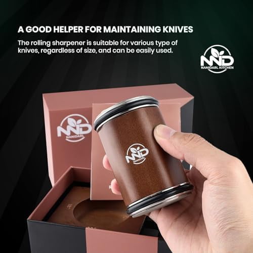 Upgraded Rolling Knife Sharpener Kit, Multi-Angle Adjustable Tool (Diamond/Ceramic Discs) – Makes Knife Sharpening Easy (Home Decor, Kitchen, & Other) - Image 4