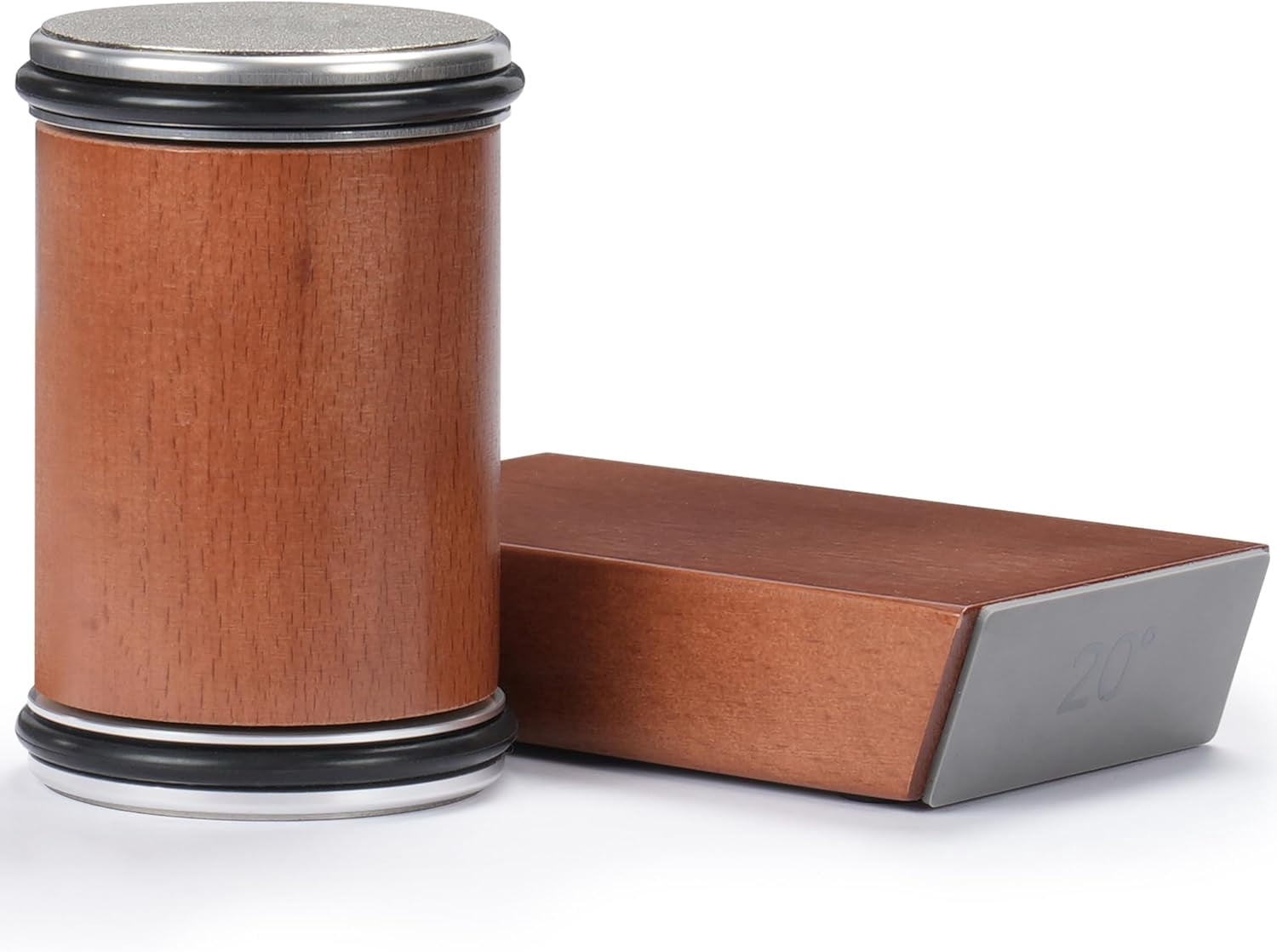 UYGDUY-Rolling Knife Sharpener Kit, Diamond Coated Tool with N52 Super Magnetic 15° to 20° Angles Beech Wood Base 400/1000 Grit Grinding for Kitchen Knives Any Steel Hardness - Image 4