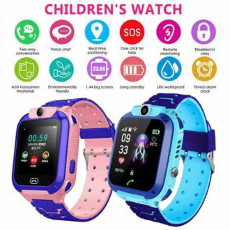 Viworld Kid GPS Tracker with Phone Smartwatch for Boys Girls 3-12 Years Old with Two-Way Call SOS Anti-Lost Games Camera, Child Cellphone Watch School Class Gifts Blue