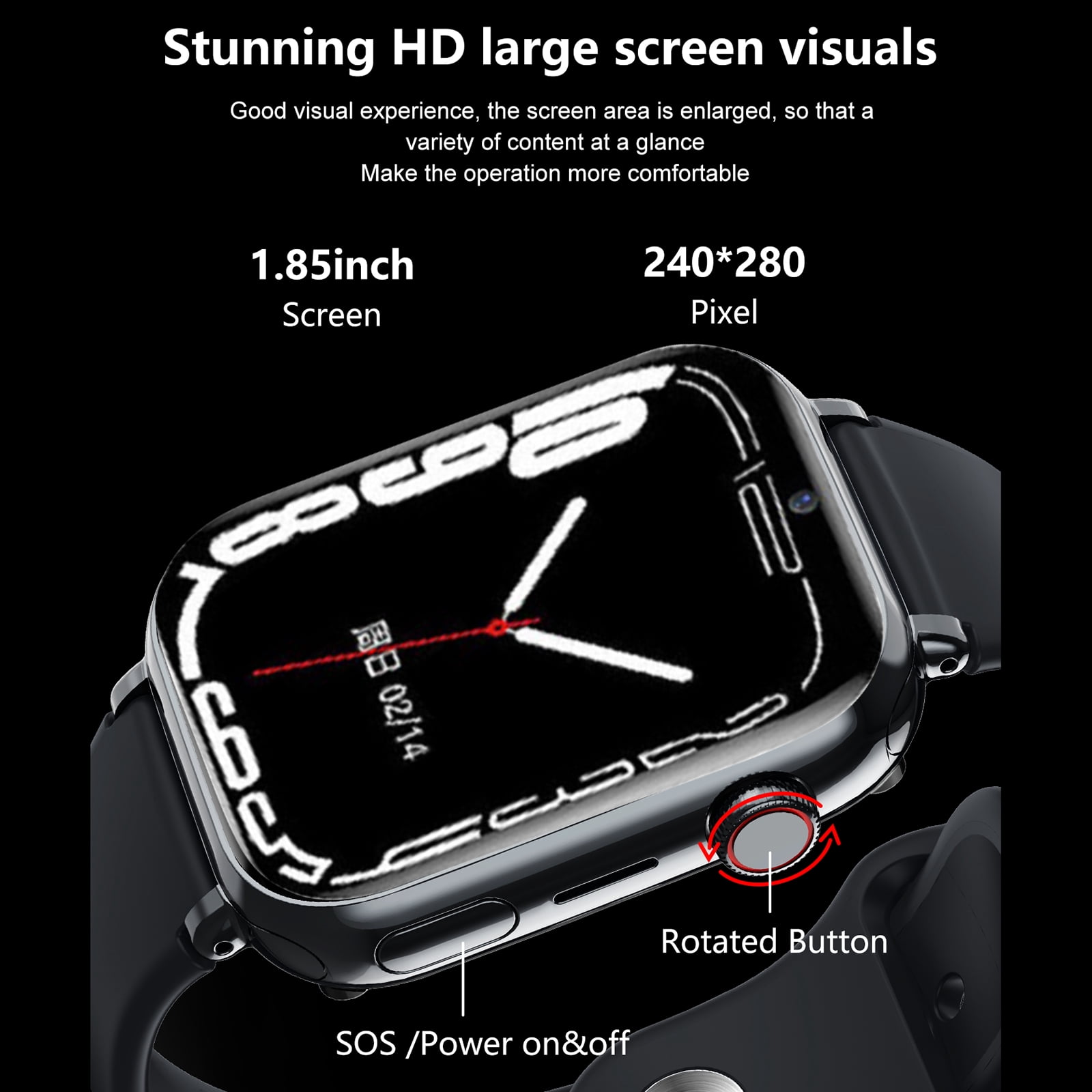 walmeck Smart Watch for Kids, 4G Smartwatch with Voice Chat, Video Call, and Alarm Clock, - Image 2