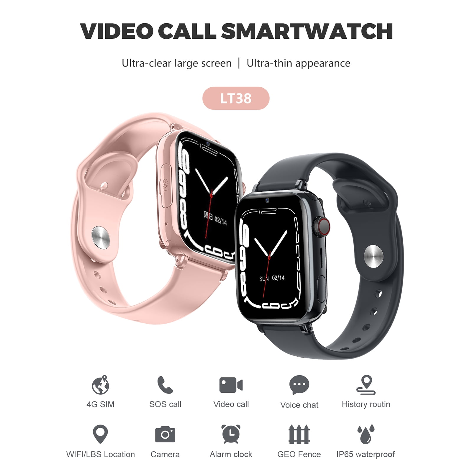 walmeck Smart Watch for Kids, 4G Smartwatch with Voice Chat, Video Call, and Alarm Clock, - Image 3