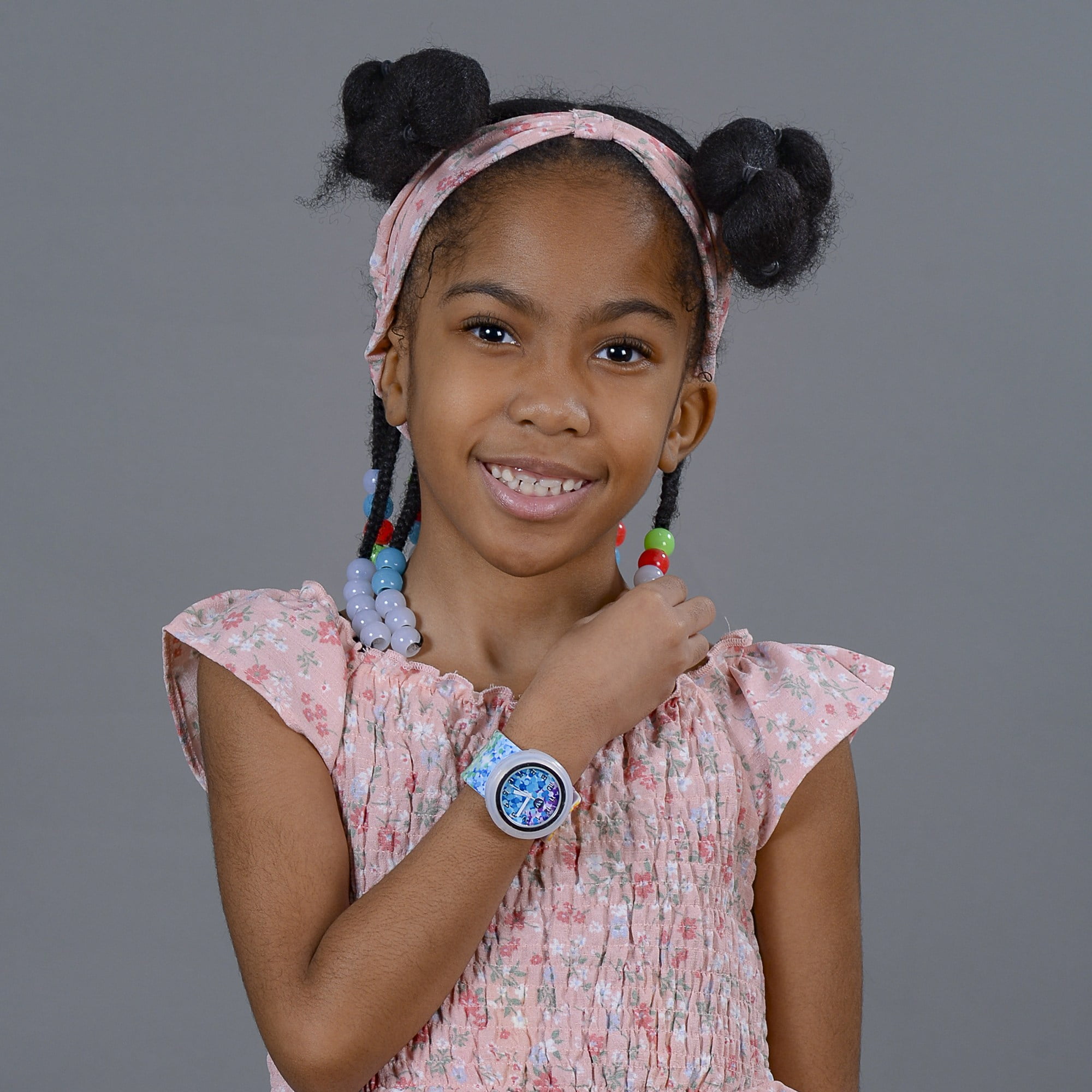 Watchitude: Slap Watch - Sassy Sequins - Rainbow, Kids Analog Watch, Water Resistance, 9" Silicone Slap Band, Interchangeable Face, Girls Boys, Age 5+ - Image 2