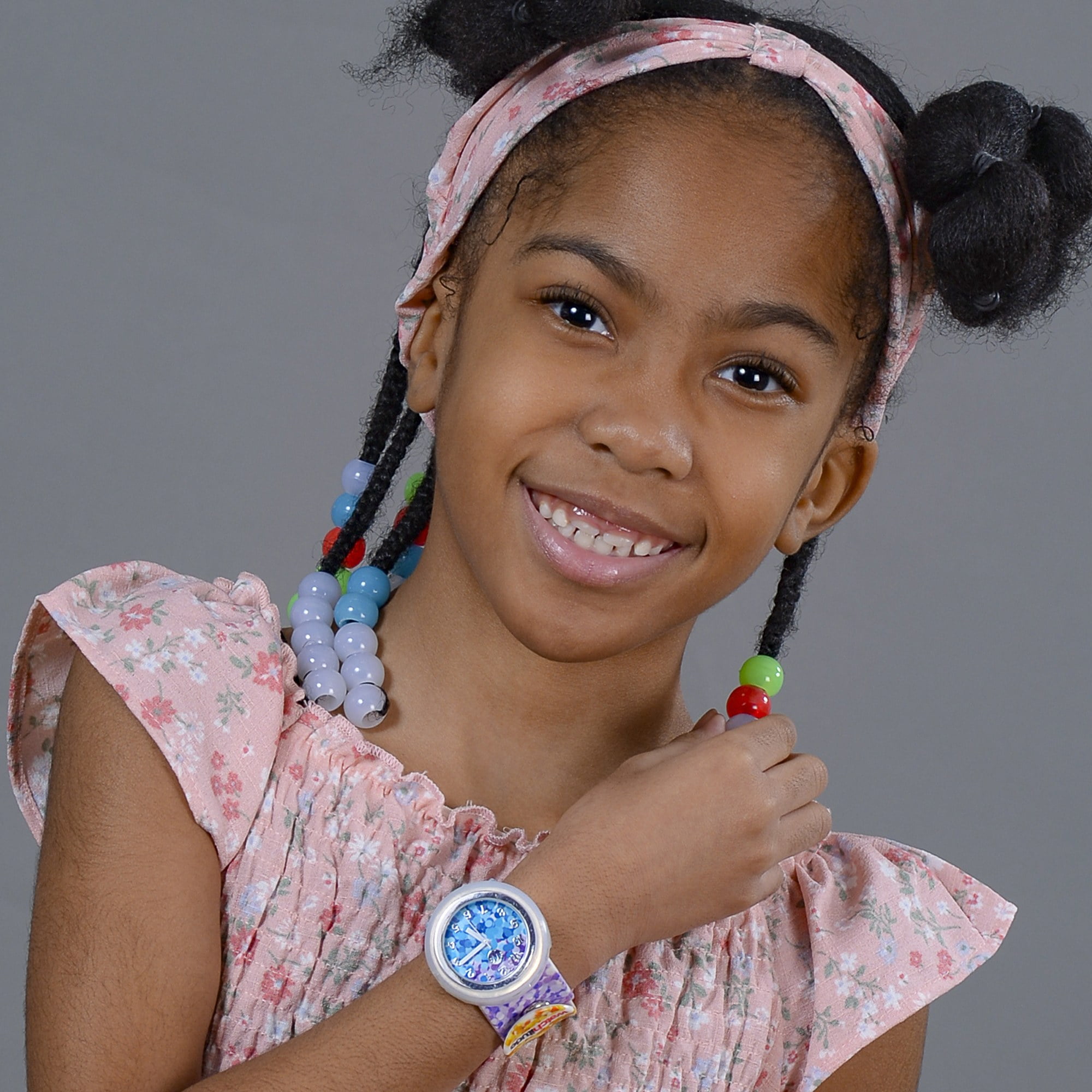 Watchitude: Slap Watch - Sassy Sequins - Rainbow, Kids Analog Watch, Water Resistance, 9" Silicone Slap Band, Interchangeable Face, Girls Boys, Age 5+ - Image 3