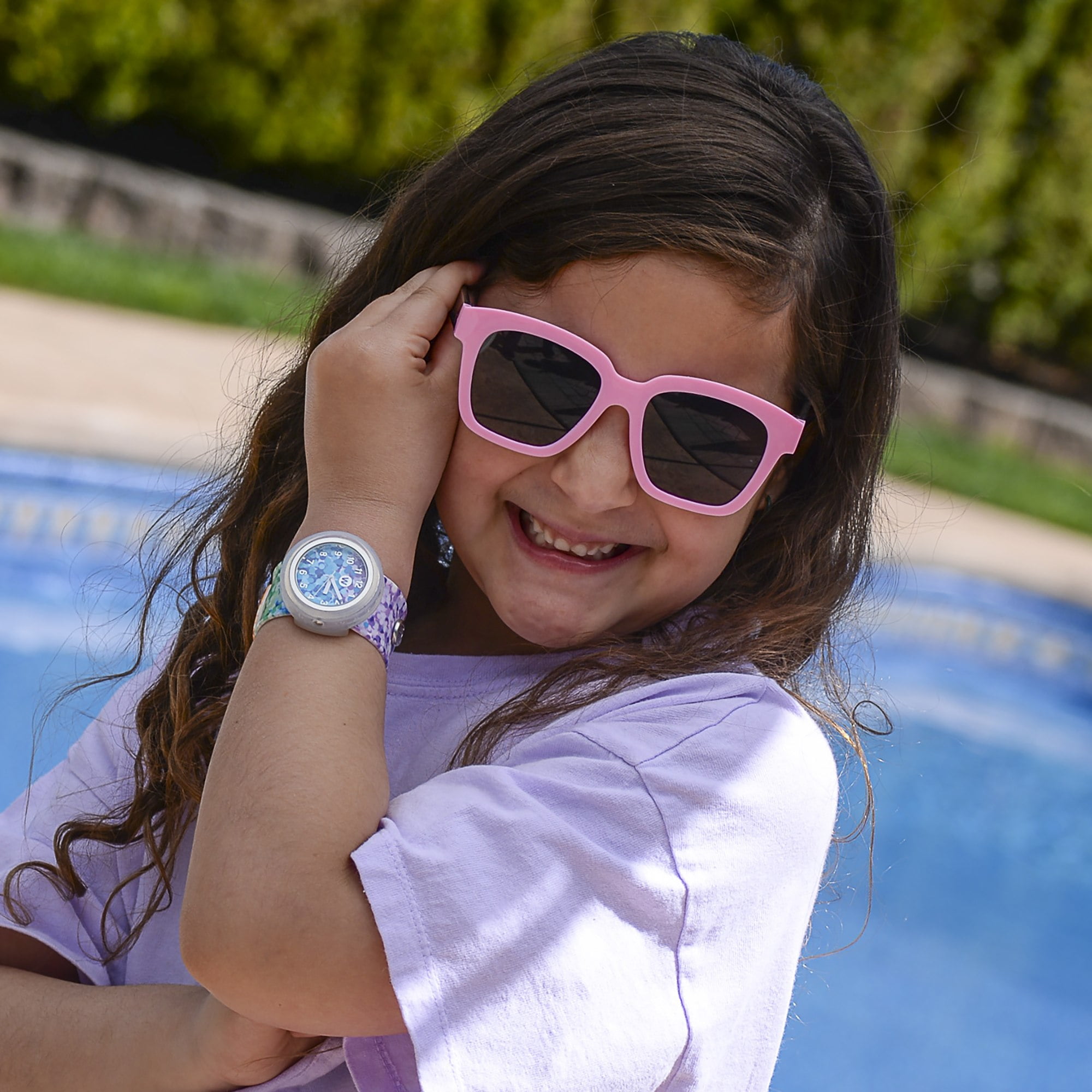 Watchitude: Slap Watch - Sassy Sequins - Rainbow, Kids Analog Watch, Water Resistance, 9" Silicone Slap Band, Interchangeable Face, Girls Boys, Age 5+ - Image 5