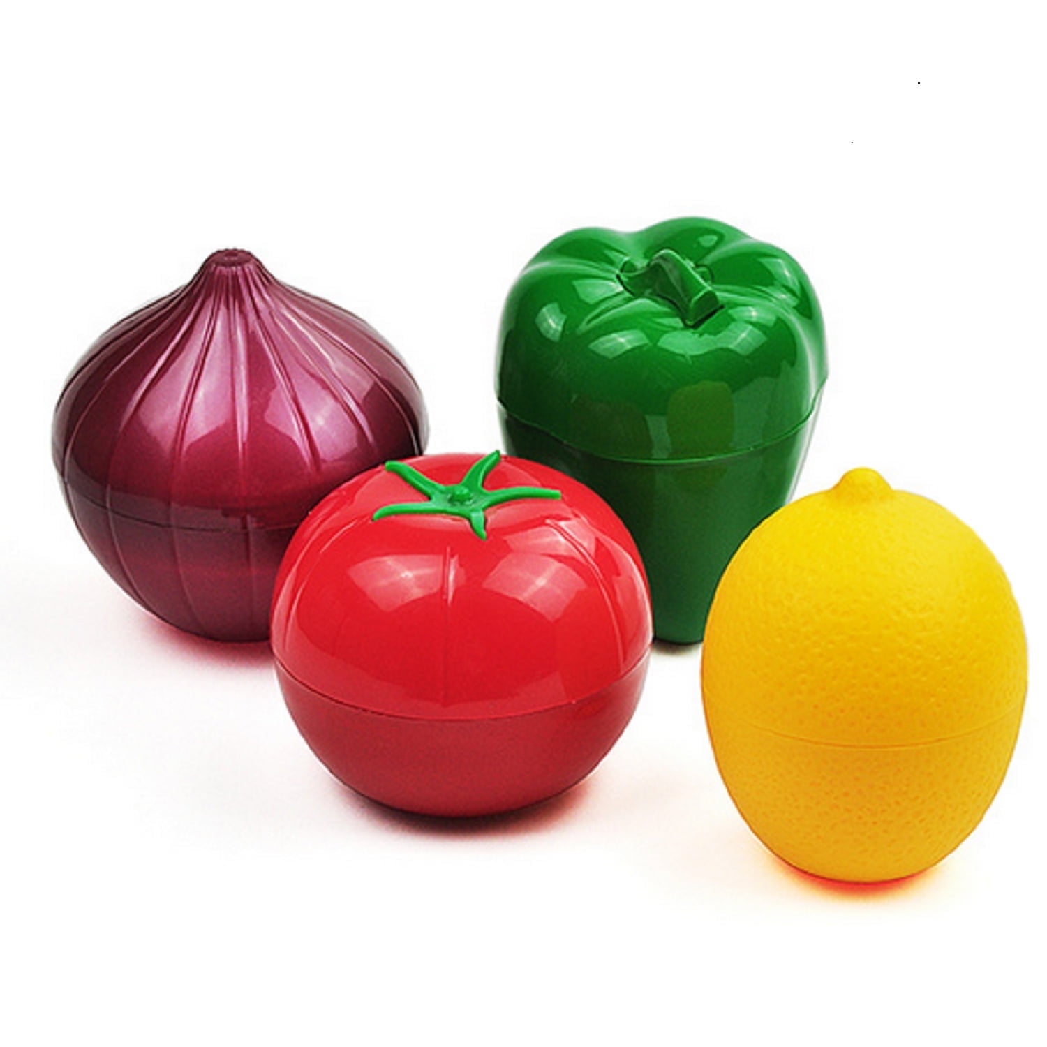 WONIU Onion Saver, Onion Keeper for Fridge, Plastic Kitchen Vegetable Storage Container, Set of 4