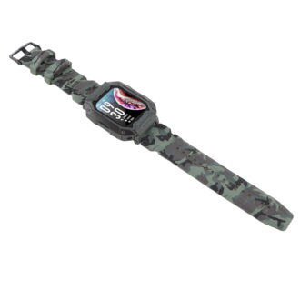 Yajisi Kids Fitness Tracker Watch Waterproof 380mAh Battery 24 Sports Modes Activity Tracker Sports Smartwatch Camouflage Green 1.5 inches / 38.1 mm[cite: 1, 2]