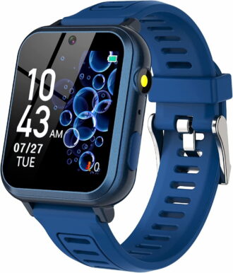YUNOVA Multifunctional Kids Smartwatch - HD Camera, 24 Educational Games, Music Player, Flashlight | Perfect Gift for 6-12 Year Old Girls Boys