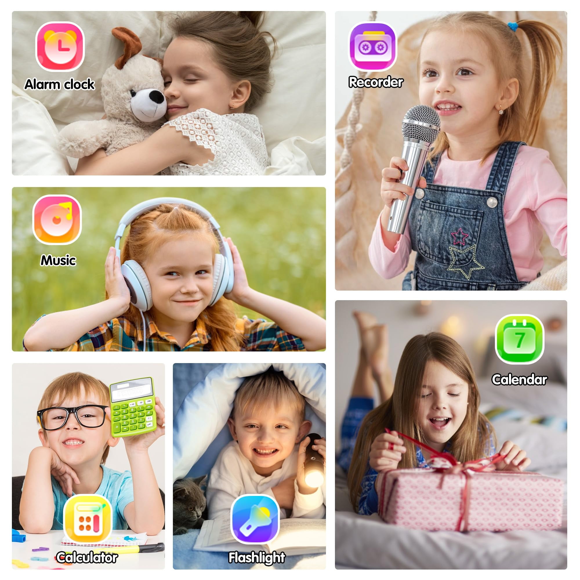 YUNOVA Multifunctional Kids Smartwatch - HD Camera, 24 Educational Games, Music Player, Flashlight | Perfect Gift for 6-12 Year Old Girls Boys - Image 4
