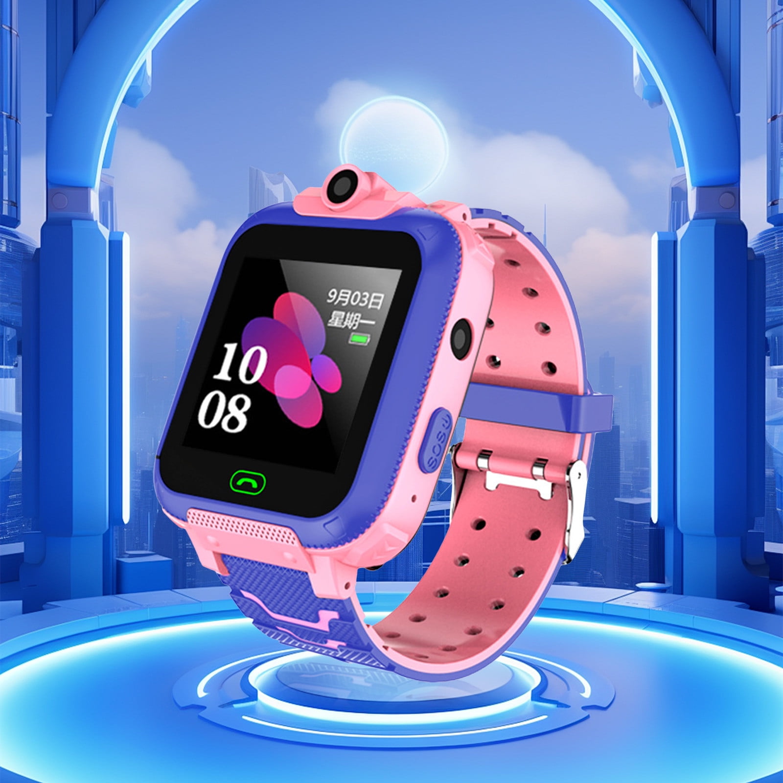 Kids Waterproof Smart Watch Smart Watch for Kids Touchscreen Kids Watches with Video Alarm Camera Music Flashlight Calculator Learning Toys for Girls Boys 3-12 Years Old Birthday